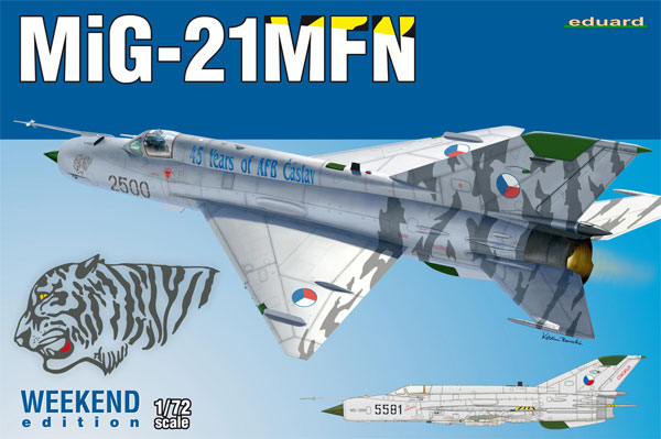 MiG-21MFN プラモデル (エデュアルド 1/72 ウィークエンド エディション No.7452) 商品画像