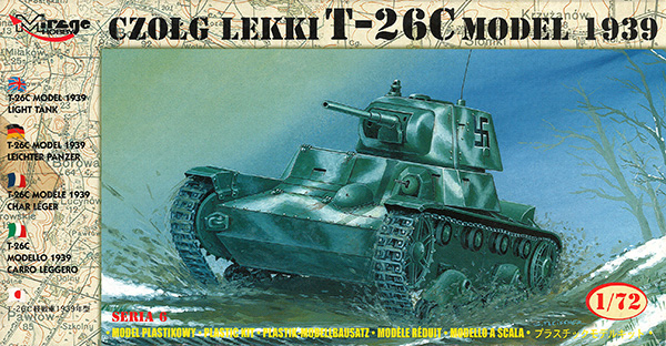 T-26C 軽戦車 1939年型 プラモデル (ミラージュ 1/72 AFVモデル No.72612) 商品画像