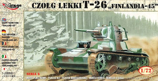 T-26 軽戦車 フィンランド-45 プラモデル (ミラージュ 1/72 AFVモデル No.72620) 商品画像