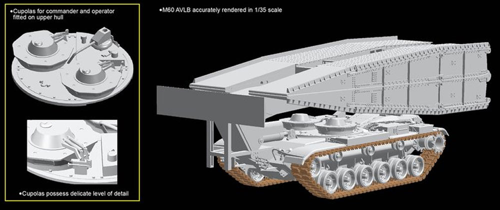 アメリカ M60 AVLB 架橋戦車 2 in 1 プラモデル (ドラゴン 1/35 Modern AFV Series No.3591) 商品画像_4