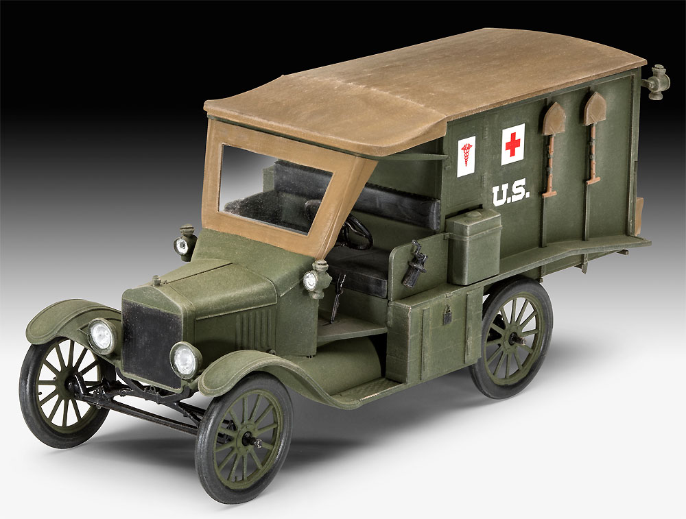 レベル T型フォード 1917 救急車 1/35 ミリタリー 03285 プラモデル