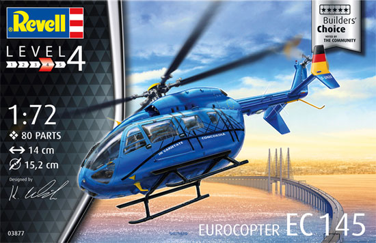 ユーロコプター EC145 プラモデル (レベル 1/72 飛行機 No.03877) 商品画像