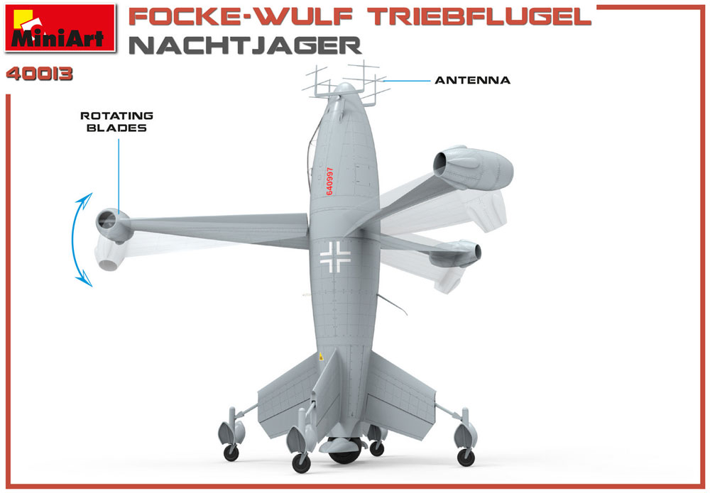 フォッケウルフ トリープフリューゲル 夜間戦闘機 プラモデル (ミニアート What if No.40013) 商品画像_1