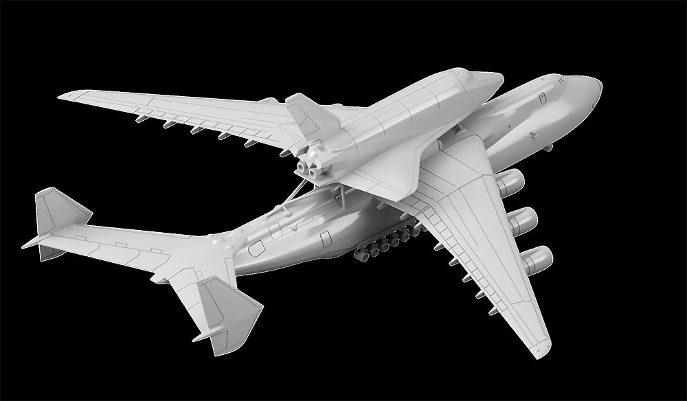 An-225 ムリーヤ 大型輸送機 ＆ 軌道船 ブラン プラモデル (ピットロード スカイウェーブ S シリーズ No.S051) 商品画像_3