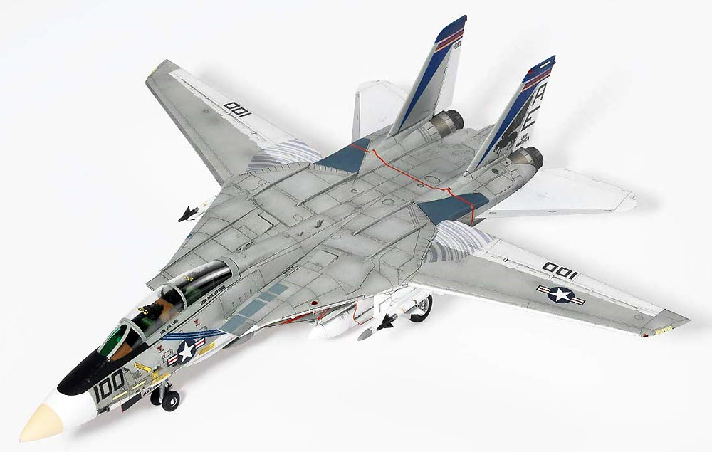 アメリカ海軍 F-14A トムキャット VF-143 プーキン・ドッグス プラモデル (童友社 凄！ プラモデル No.006) 商品画像_2