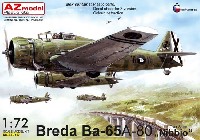 AZ model 1/72 エアクラフト プラモデル ブレダ Ba-65 A-80 フィアットエンジン搭載機 スペイン内戦