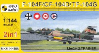 F-104F/CF-104D/TF-104G マッハ 2 トレーナー