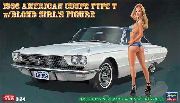 1966 アメリカン クーペ タイプT w/ブロンドガールズフィギュア プラモデル (ハセガワ 1/24 自動車 限定生産 No.SP441) 商品画像