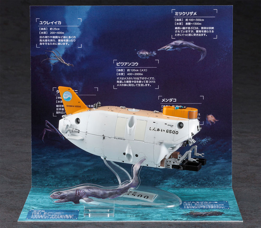 有人潜水調査船 しんかい 6500 海底ディオラマセット プラモデル (ハセガワ サイエンスワールド シリーズ No.SP436) 商品画像_2