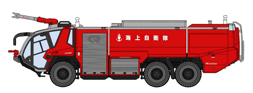 ローゼンバウアー パンサー 6x6 空港用化学消防車 海上自衛隊 プラモデル (ハセガワ サイエンスワールド シリーズ No.SP435) 商品画像_2