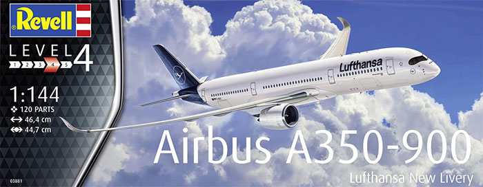 エアバス A350-900 ルフトハンザ New Livery プラモデル (レベル 1/144 旅客機 No.03881) 商品画像