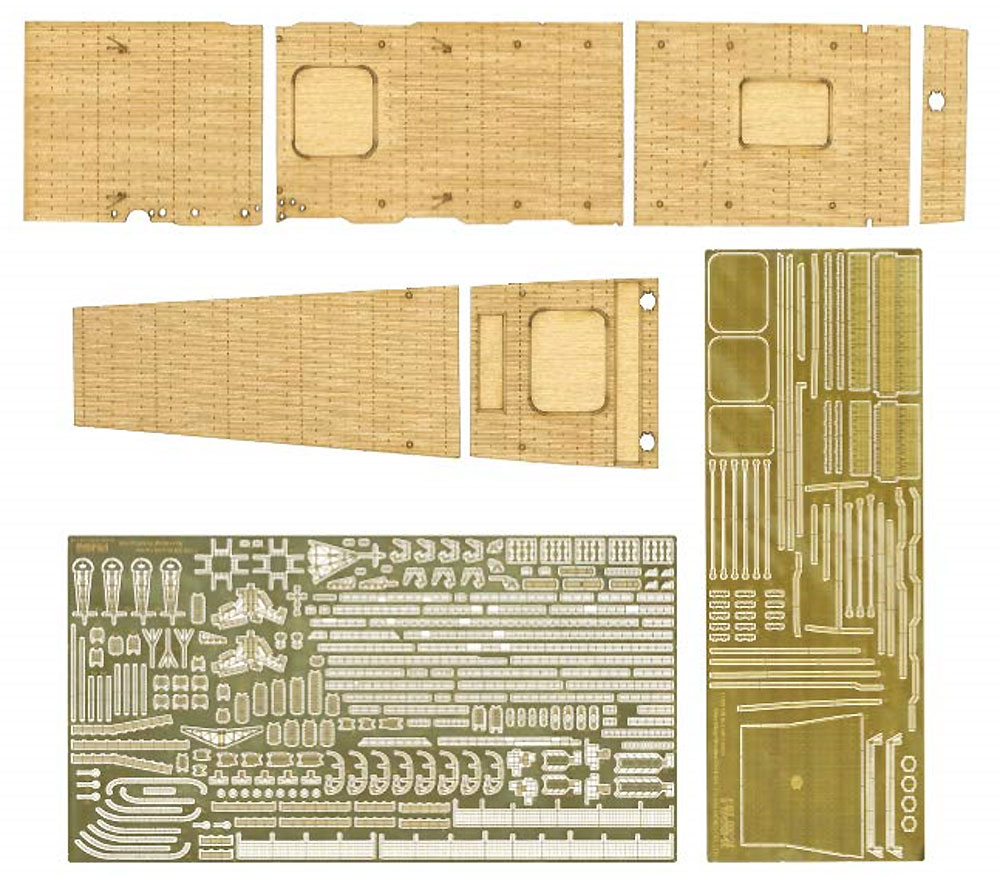 日本海軍 航空母艦 赤城 特別仕様 純正エッチングパーツ＆木甲板シール付き プラモデル (フジミ 艦NEXT No.004EX-002) 商品画像_1
