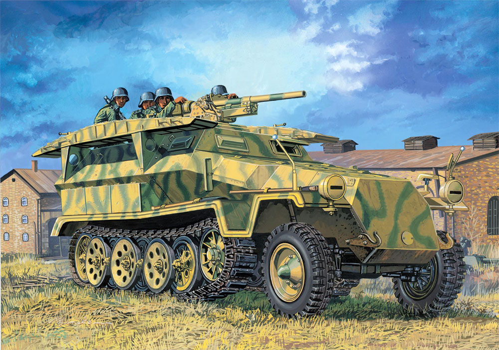 Sd.Kfz.251 Ausf.C w/3.7cm PaK36 (2in1) プラモデル (ドラゴン 1/72 ARMOR PRO (アーマープロ) No.7606) 商品画像_3