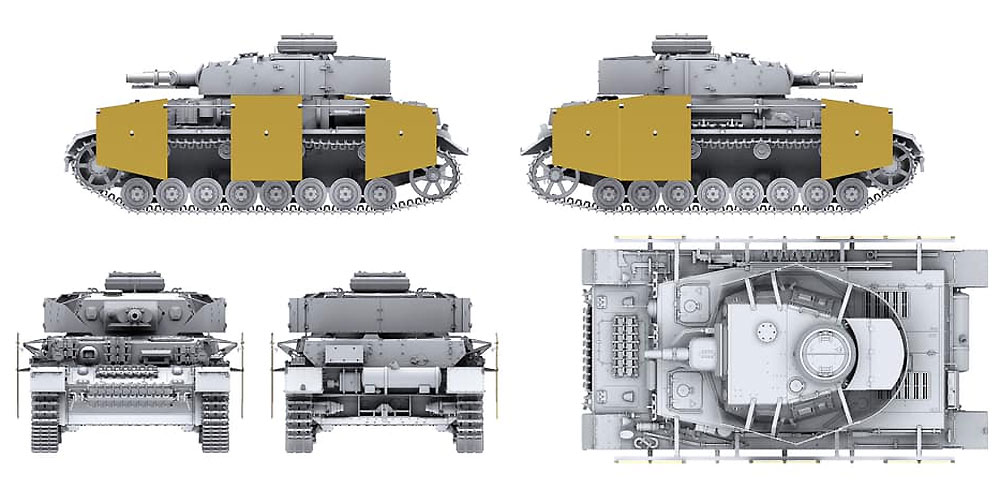 ドイツ 4号戦車 F1型 フォアパンツァー & シュルツェン 3in1 プラモデル (ボーダーモデル 1/35 ミリタリー No.BT-003) 商品画像_4