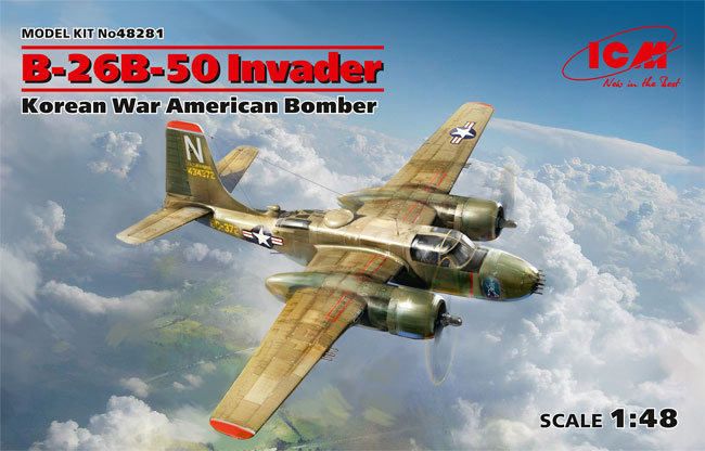 B-26B-50 インベーダー コリアンウォー プラモデル (ICM 1/48 エアクラフト プラモデル No.48281) 商品画像