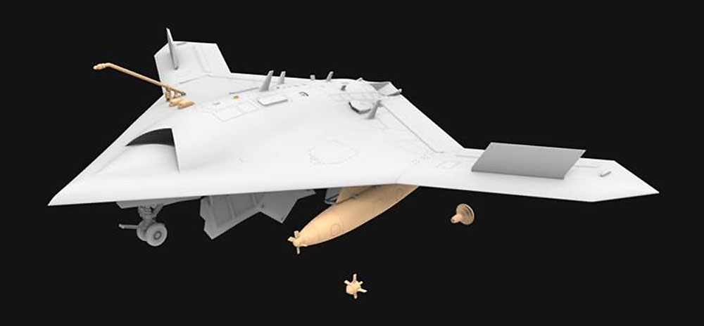 アメリカ海軍 無人戦闘航空システム X-47B 空中給油機型 プラモデル (フリーダムモデル 1/48 エアクラフト プラモデル No.18019) 商品画像_2