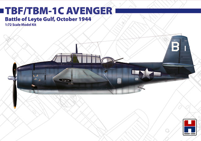 TBF/TBM-1C アベンジャー レイテ沖海戦 プラモデル (HOBBY 2000 1/72 モデルキット No.72010) 商品画像