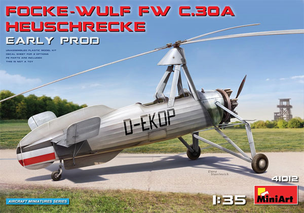 フォッケウルフ FW C.30A ホイシュレッケ 初期型 プラモデル (ミニアート エアクラフトミニチュアシリーズ No.41012) 商品画像