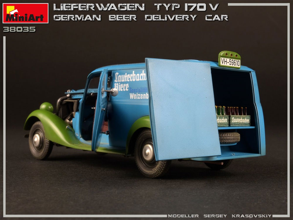 ドイツ ビール配達車 (TYP 170V バン) プラモデル (ミニアート 1/35 ミニチュアシリーズ No.38035) 商品画像_4