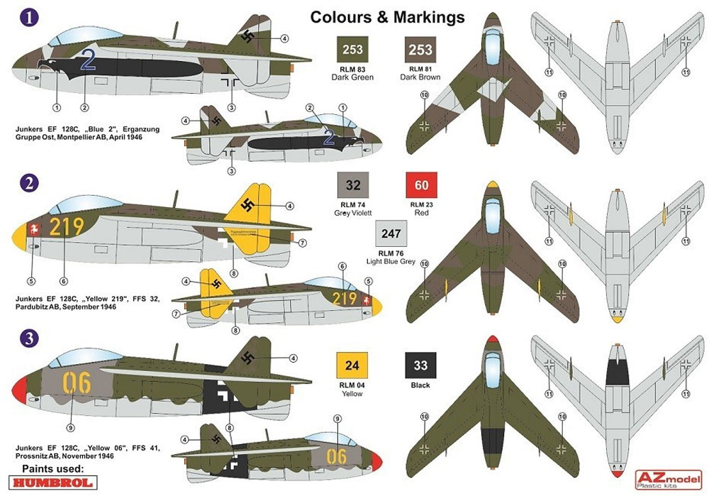 ユンカース EF128C 複座高等練習機 プラモデル (AZ model 1/72 エアクラフト プラモデル No.AZ7622) 商品画像_1