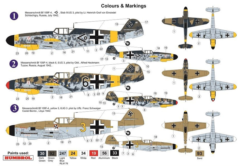 メッサーシュミット Bf109F-4 JG.3 リミテッドエディション プラモデル (AZ model 1/72 エアクラフト プラモデル No.AZ7626) 商品画像_2