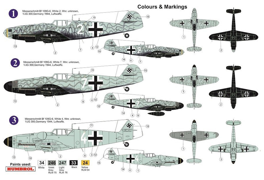 メッサーシュミット Bf109G-6 JG.300 ヴィルデ・ザウ リミテッドエディション プラモデル (AZ model 1/72 エアクラフト プラモデル No.AZ7627) 商品画像_2