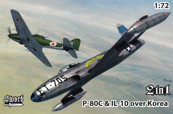 P-80C & IL-10 朝鮮戦争 プラモデル (ソード 1/72 エアクラフト プラモデル No.SW72128) 商品画像