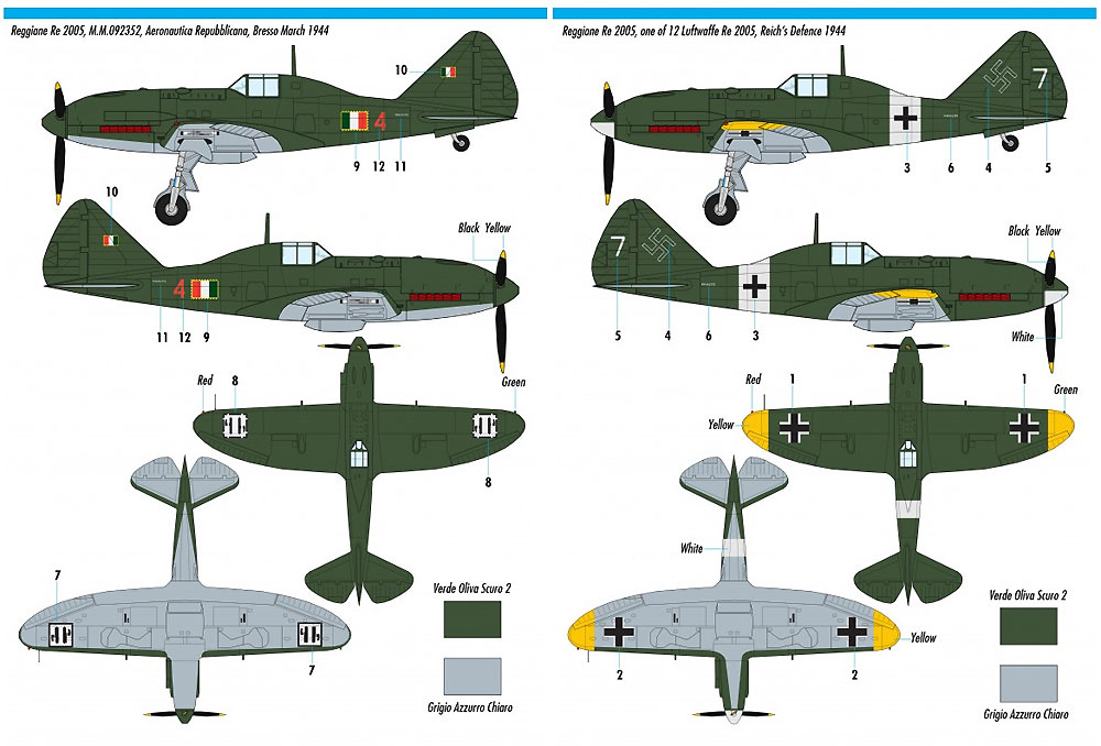 レジアーネ Re.2005 サジタリオ プラモデル (ソード 1/48 エアクラフト プラモデル No.SW48010) 商品画像_2