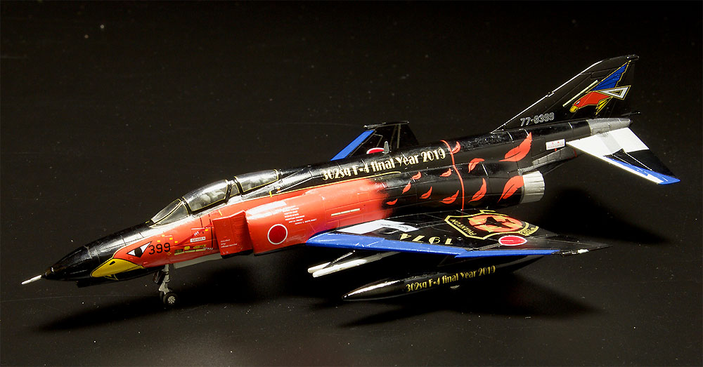 航空自衛隊 F-4EJ改 第302飛行隊 ラストファントム 2019 ブラックファントム プラモデル (プラッツ 1/144 自衛隊機シリーズ No.PF-026) 商品画像_2