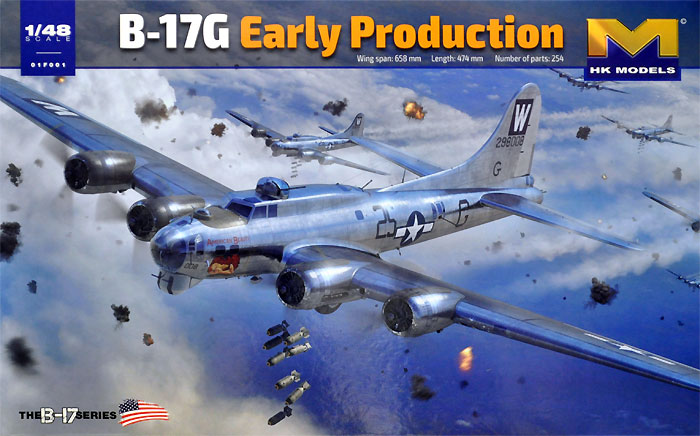 B-17G フライングフォートレス 前期型 プラモデル (HKモデル 1/48 エアクラフト No.01F001) 商品画像