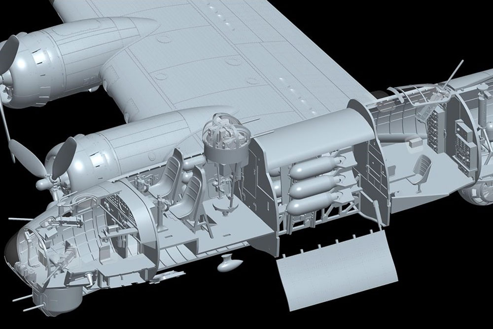 B-17G フライングフォートレス 前期型 プラモデル (HKモデル 1/48 エアクラフト No.01F001) 商品画像_4