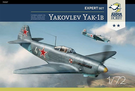 ヤコヴレフ Yak-1b エキスパートセット プラモデル (アルマホビー 1/72 エアクラフト プラモデル No.70027) 商品画像