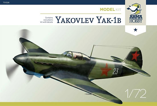 ヤコヴレフ Yak-1b プラモデル (アルマホビー 1/72 エアクラフト プラモデル No.70028) 商品画像