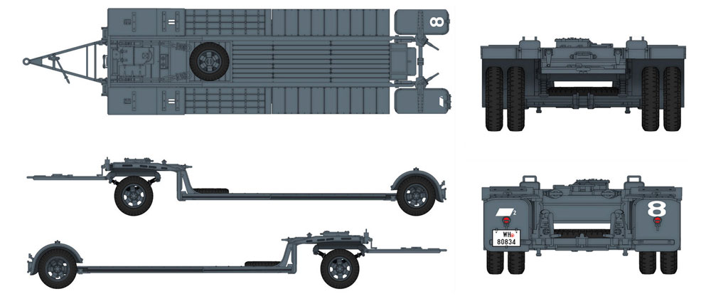Sd.Ah.115 10t 戦車トレーラー プラモデル (ダス ヴェルク 1/35 ミリタリー No.DW35002) 商品画像_2