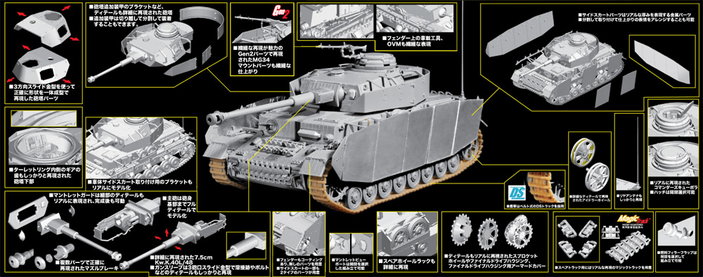 ドイツ 4号戦車 H型 後期生産型 w/ツィメリット 2in1 プラモデル (ドラゴン 1/35 39-45 Series No.6933) 商品画像_3