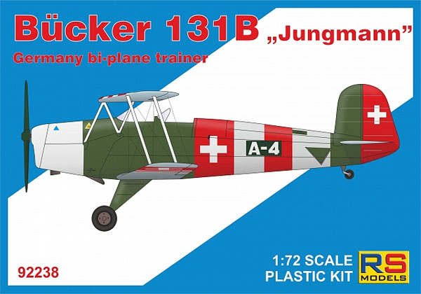 ビュッカー Bu131B ユングマン 練習機 プラモデル (RSモデル 1/72 エアクラフト プラモデル No.92238) 商品画像