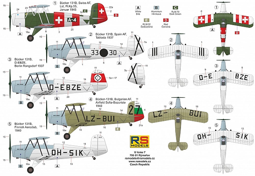 ビュッカー Bu131B ユングマン 練習機 プラモデル (RSモデル 1/72 エアクラフト プラモデル No.92238) 商品画像_1