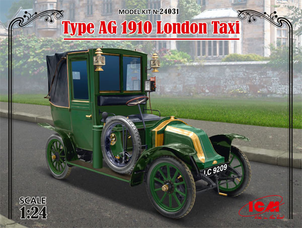 ルノー タイプ AG 1910年 ロンドンタクシー プラモデル (ICM 1/24 カーモデル No.24031) 商品画像