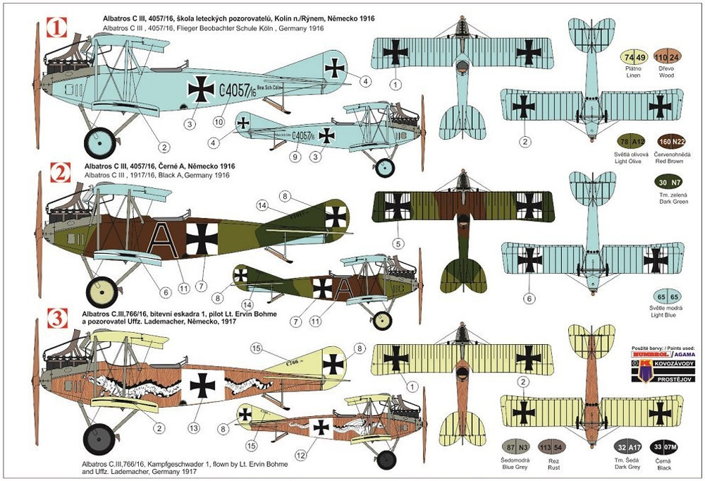 アルバトロス C.3 ドイツ軍 プラモデル (KPモデル 1/72 エアクラフト プラモデル No.KPM0149) 商品画像_1