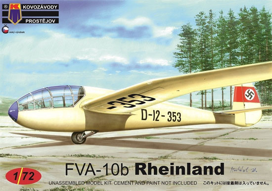 FVA-10b ラインランド グライダー プラモデル (KPモデル 1/72 エアクラフト プラモデル No.KPM0153) 商品画像