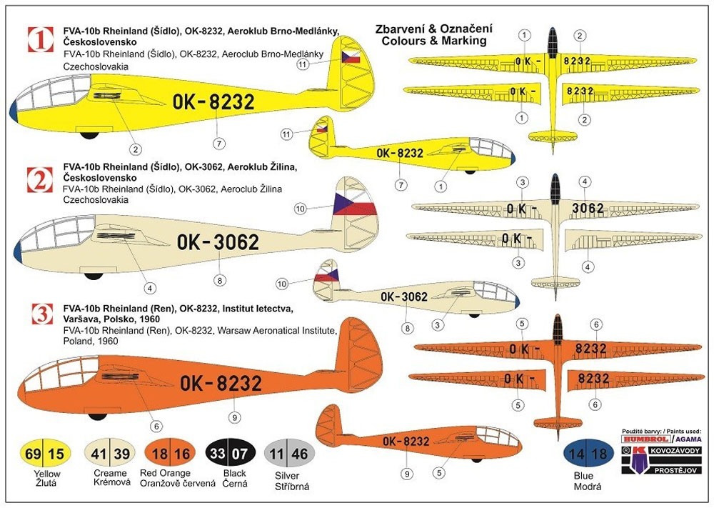 FVA-10b ラインランド グライダー チェコ プラモデル (KPモデル 1/72 エアクラフト プラモデル No.KPM0154) 商品画像_1