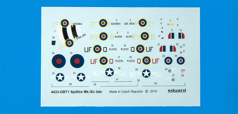 スピットファイア Mk.9c 後期型 プラモデル (エデュアルド 1/144 SUPER44 No.4433) 商品画像_2