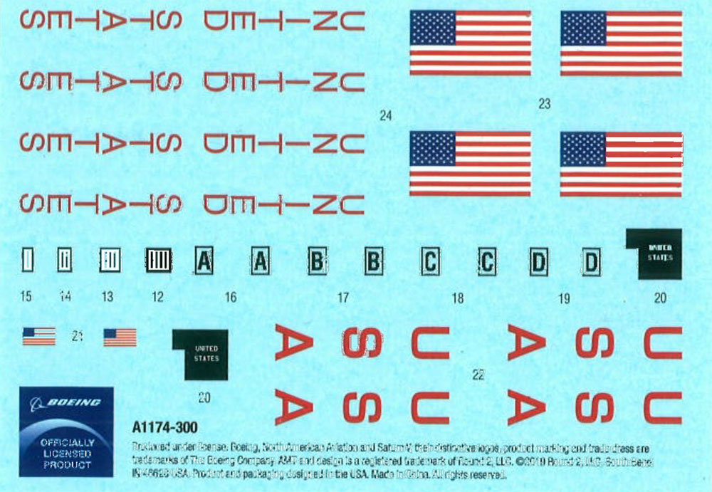 サターン 5 ロケット and アポロ11号 プラモデル (amt プラスチックモデルキット No.AMT1174/12) 商品画像_2