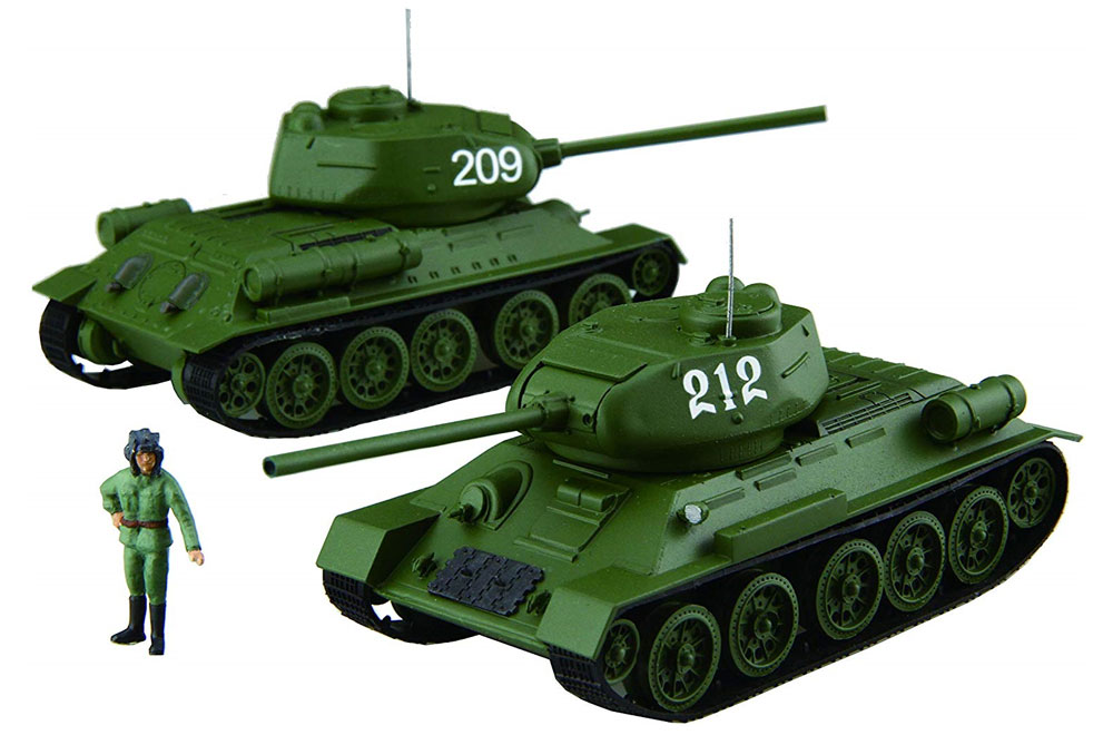 ソビエト中戦車 T-34/85 (2輌セット) プラモデル (フジミ 1/76 スペシャルワールドアーマーシリーズ No.S.W.A.034) 商品画像_2