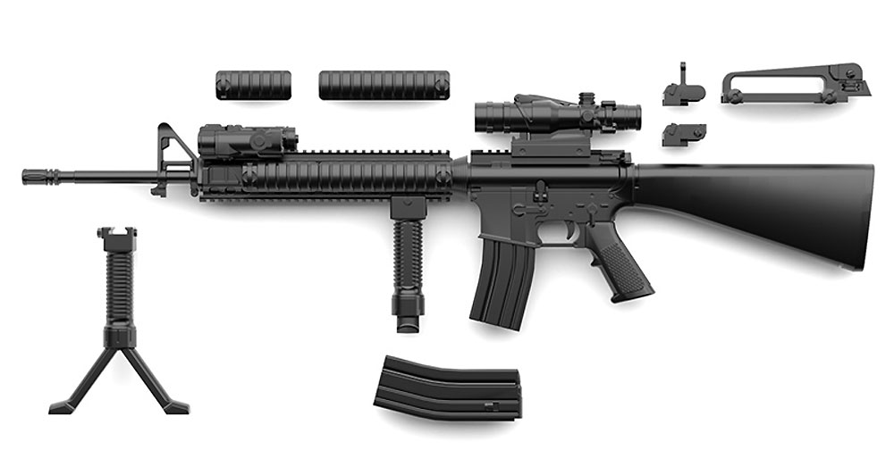 M16A4 タイプ プラモデル (トミーテック リトルアーモリー （little armory） No.LA056) 商品画像_1