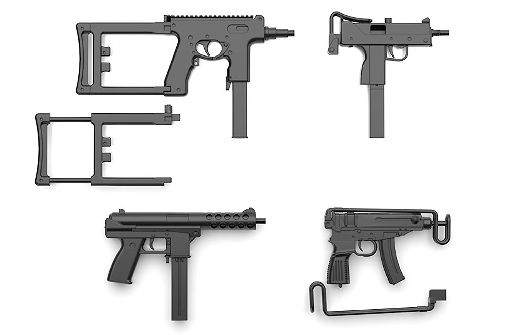 コンパクト SMGセット プラモデル (トミーテック リトルアーモリー （little armory） No.LA058) 商品画像_2