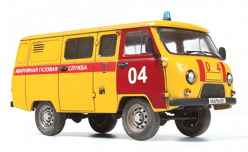 UAZ 3909 ガスサービス プラモデル (ズベズダ 1/43 カーモデル No.43003) 商品画像_2