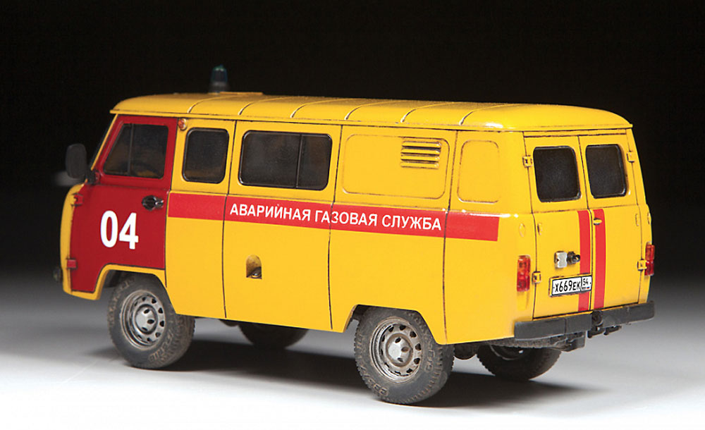 UAZ 3909 ガスサービス プラモデル (ズベズダ 1/43 カーモデル No.43003) 商品画像_4