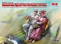 ICM 1/24 カーモデル アメリカンスポーツカー 女性ドライバー & 紳士 1910年代