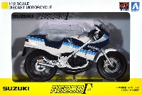 アオシマ 1/12 完成品バイクシリーズ スズキ RG250γ ブルーxホワイト